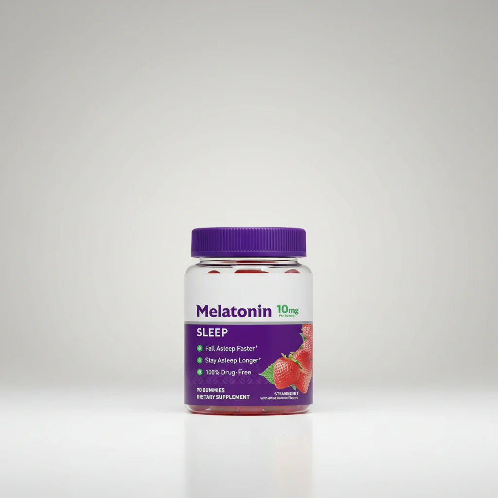 Strawberry 10mg Melatonin Sleep Gummies
